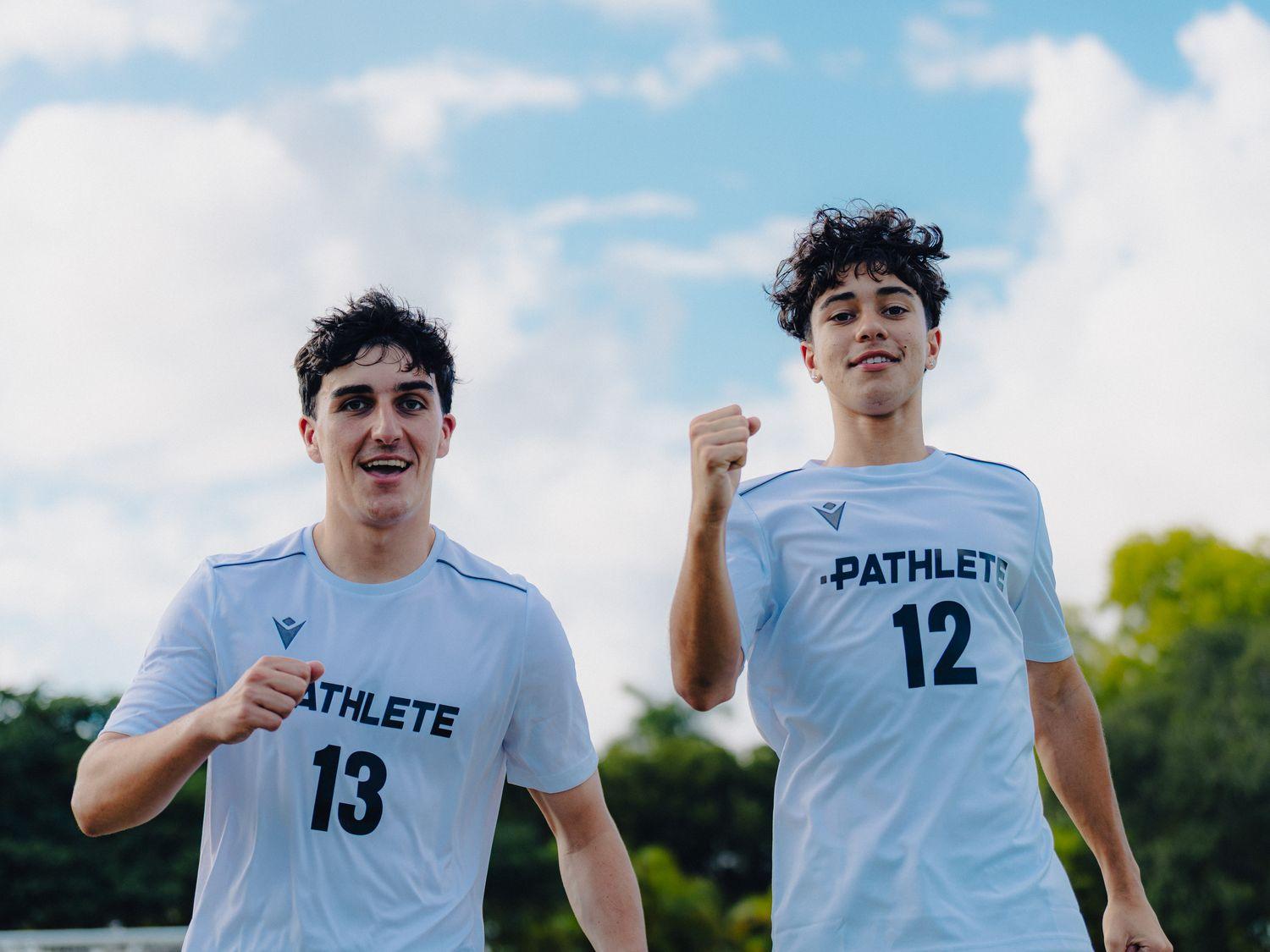 Athletes celebrating at a Pathlete Combine